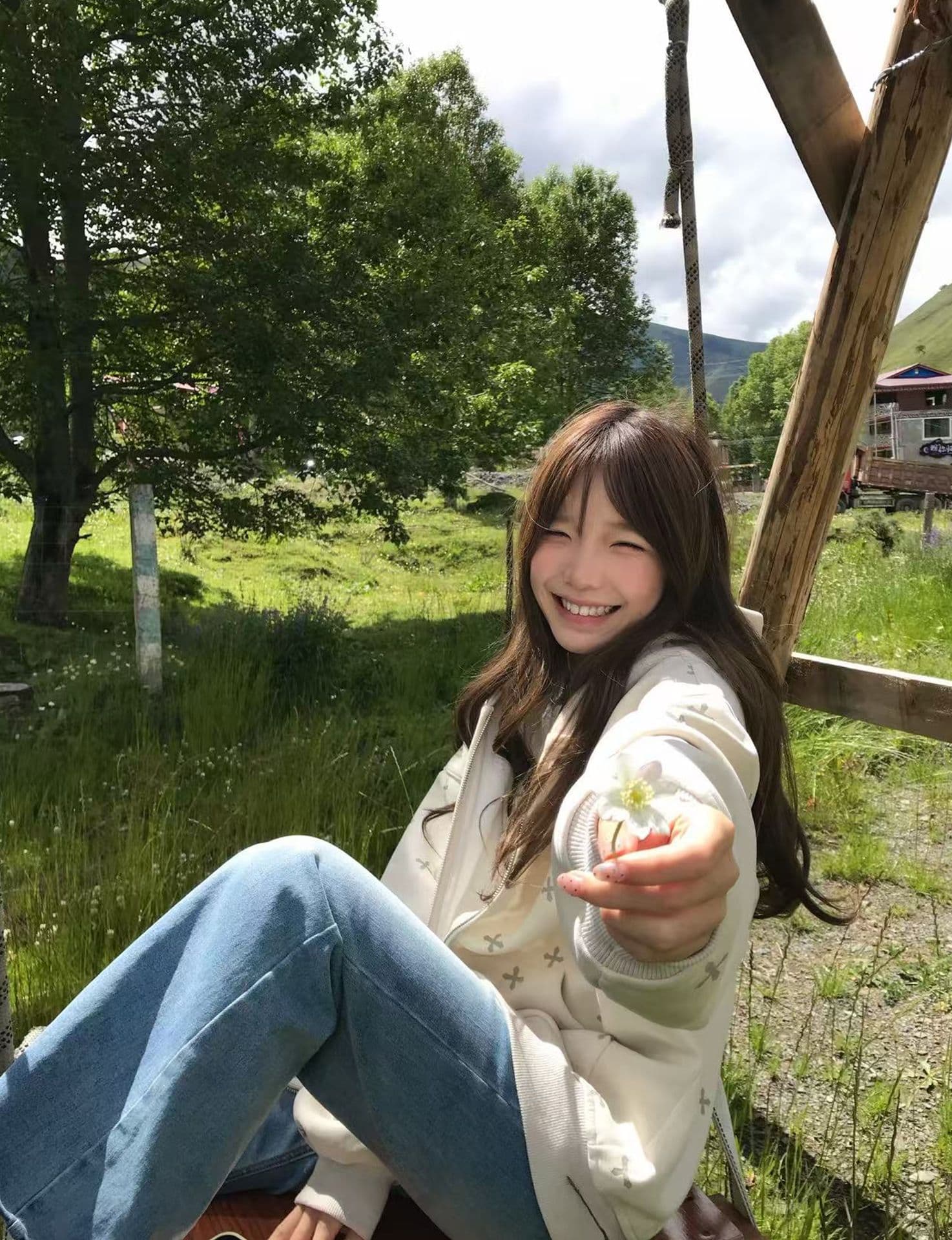 얇은 스타일 백금 지퍼 자수 이후 패키지 칼라 순수한 Mianhua 면 복합 후드티 여성 상세 이미지 11