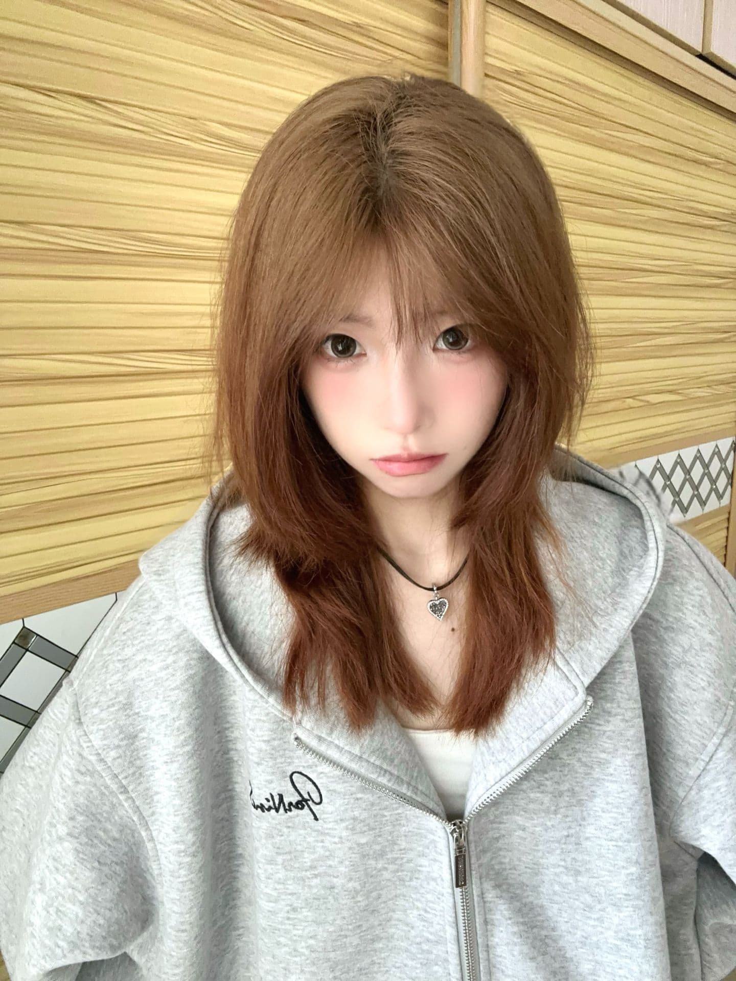 얇은 스타일 자수 측면 지퍼 이후 패키지 칼라 순수한 Mianhua 면 복합 후드티 여성 상세 이미지 4