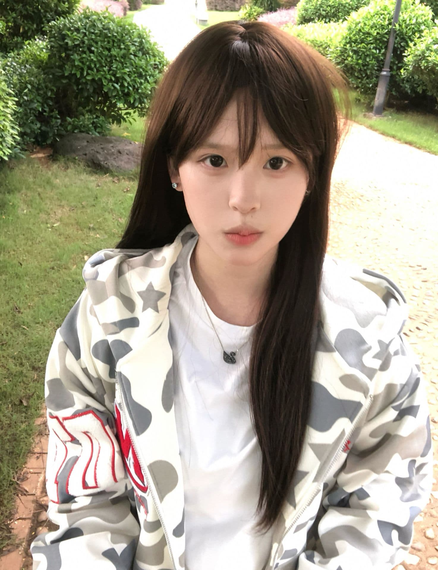 얇은 스타일 털이 있는 백금 지퍼 자수 원본 천 인사이드 펌프 순수한 Mianhua 면 복합 후드티 여성 상세 이미지 3
