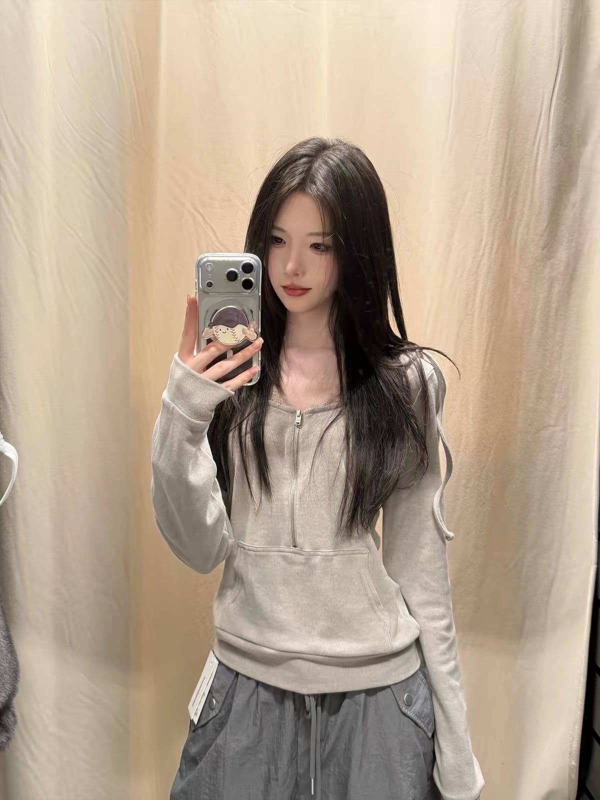 광저우 원본 원단 원본 솜씨 보안 버클 행침 카드 긴팔 s-xl