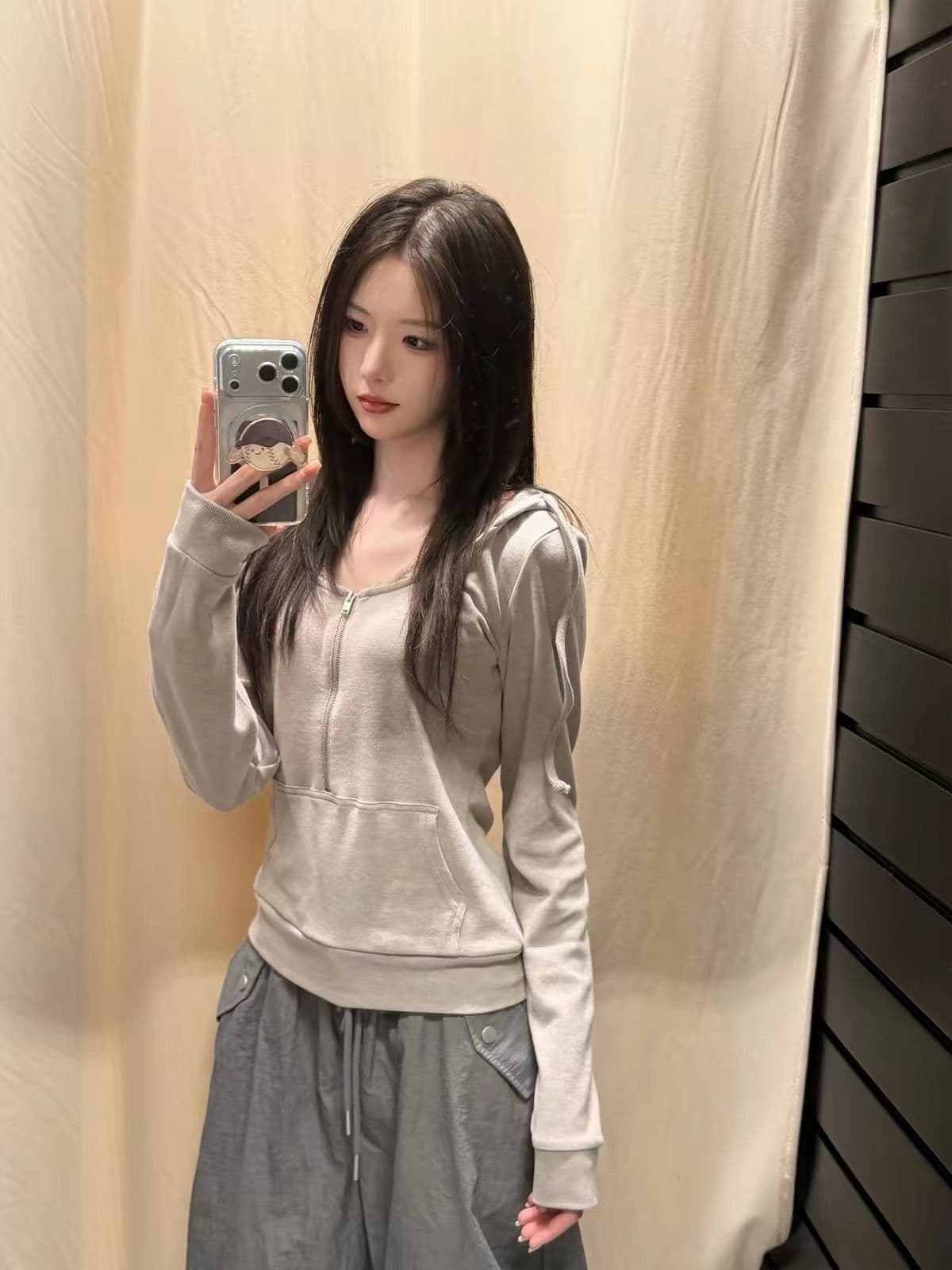 광저우 원본 원단 원본 솜씨 보안 버클 행침 카드 긴팔 s-xl 상세 이미지 4