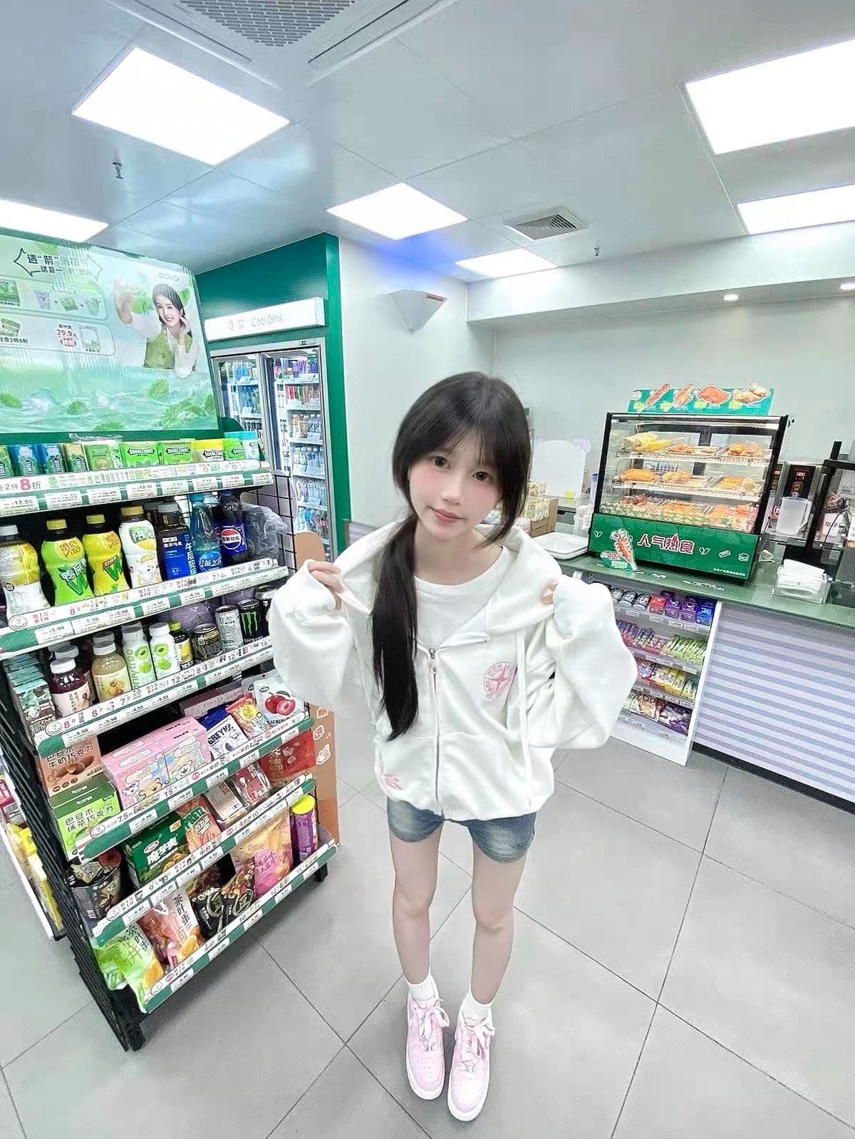 얇은 스타일 백금 지퍼 원본 부형제 이후 패키지 칼라 순수한 Mianhua 면 복합 후드티 여성 상세 이미지 5