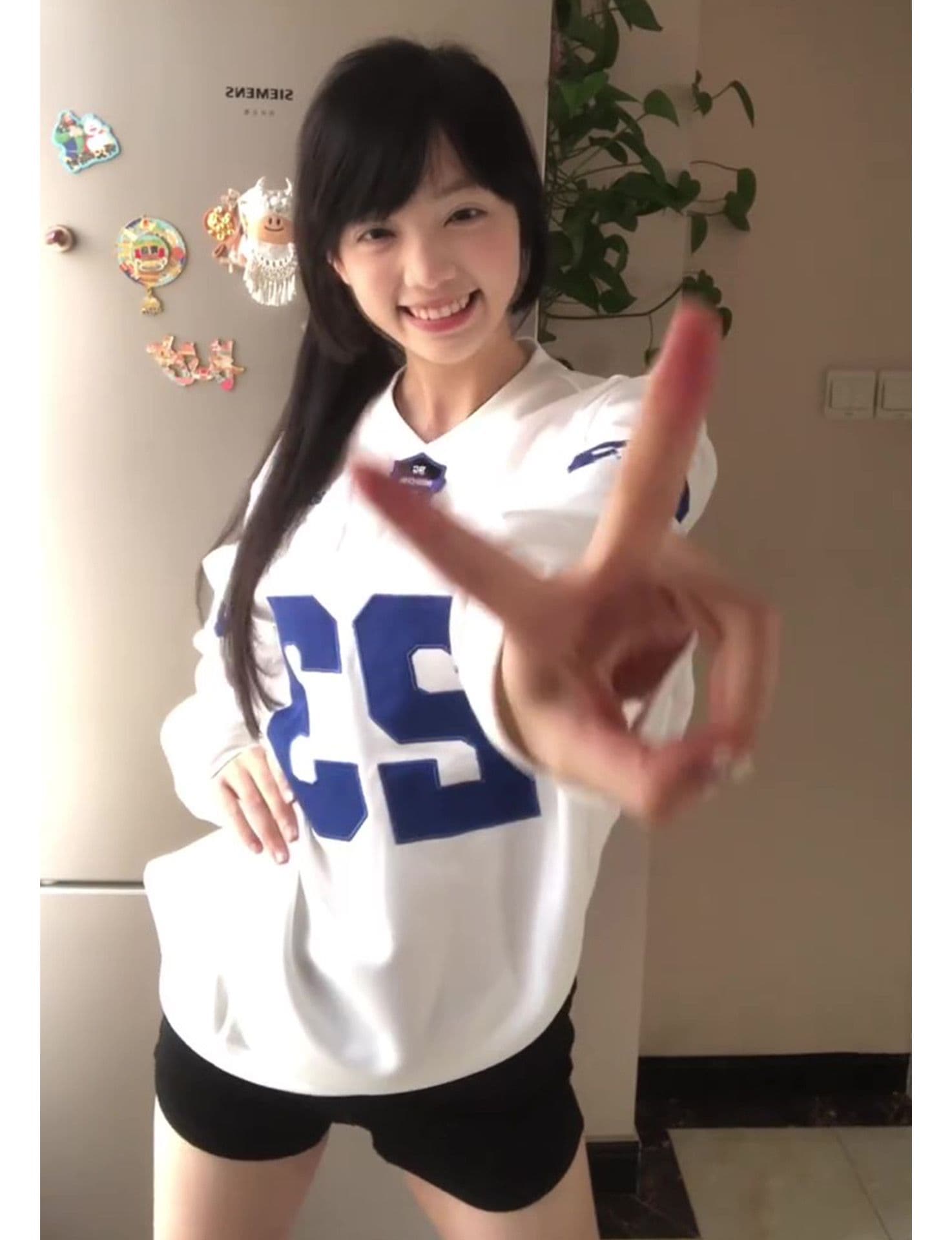 자수 패치 네리 가게 천 순면 220 그램 빗질하다 닫기 길다 자수 티셔츠 여성 이미지 3