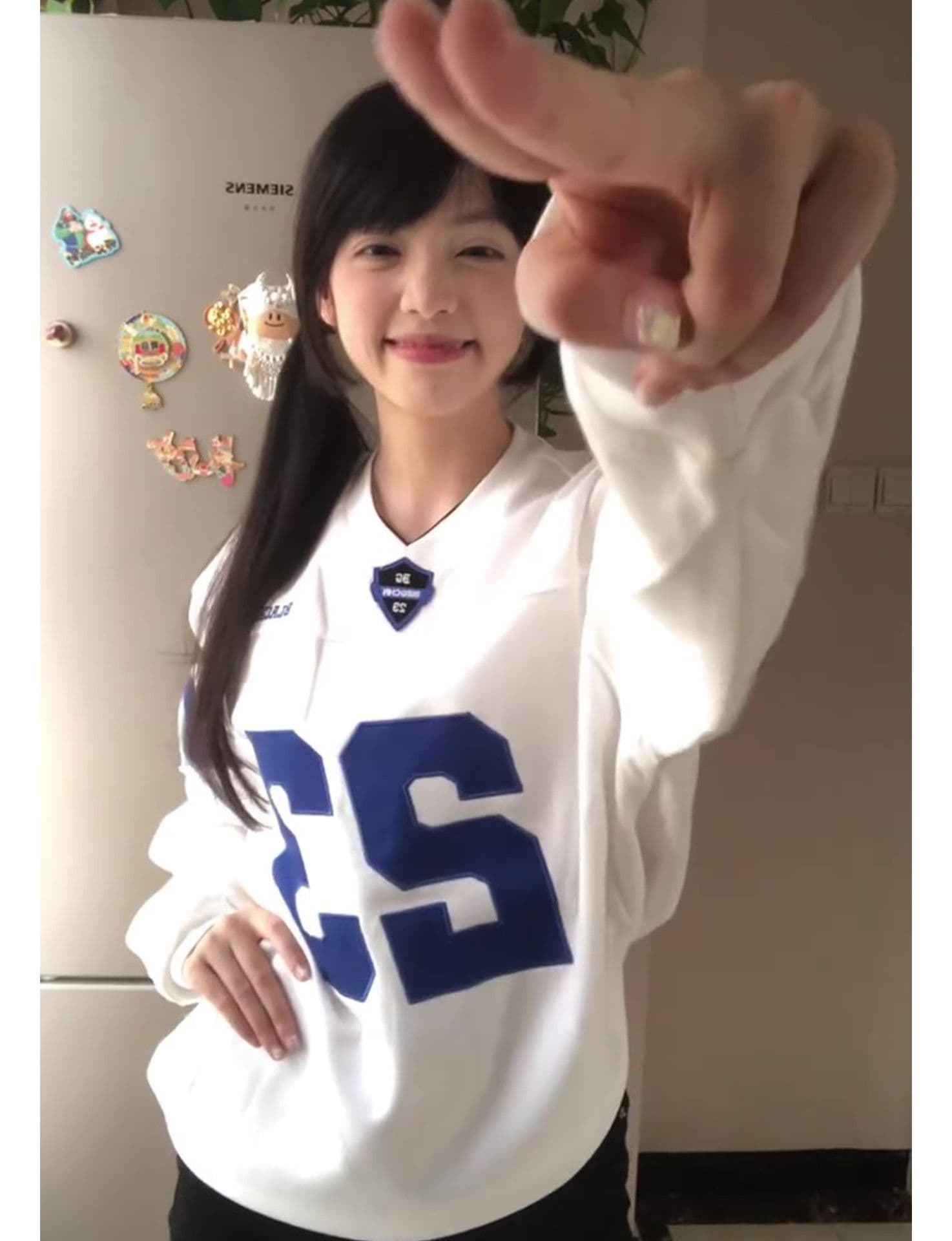 자수 패치 네리 가게 천 순면 220 그램 빗질하다 닫기 길다 자수 티셔츠 여성 상세 이미지 3