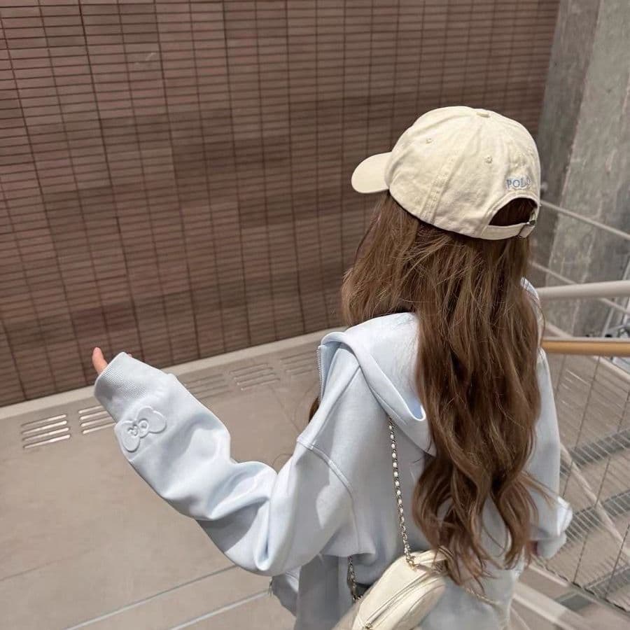 얇은 스타일 범프 인쇄 백금 지퍼 이후 패키지 칼라 순수한 Mianhua 면 복합 후드티 여성 상세 이미지 6