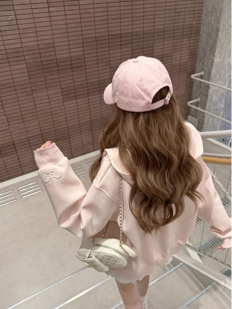 얇은 스타일 범프 인쇄 백금 지퍼 이후 패키지 칼라 순수한 Mianhua 면 복합 후드티 여성 상세 이미지 7