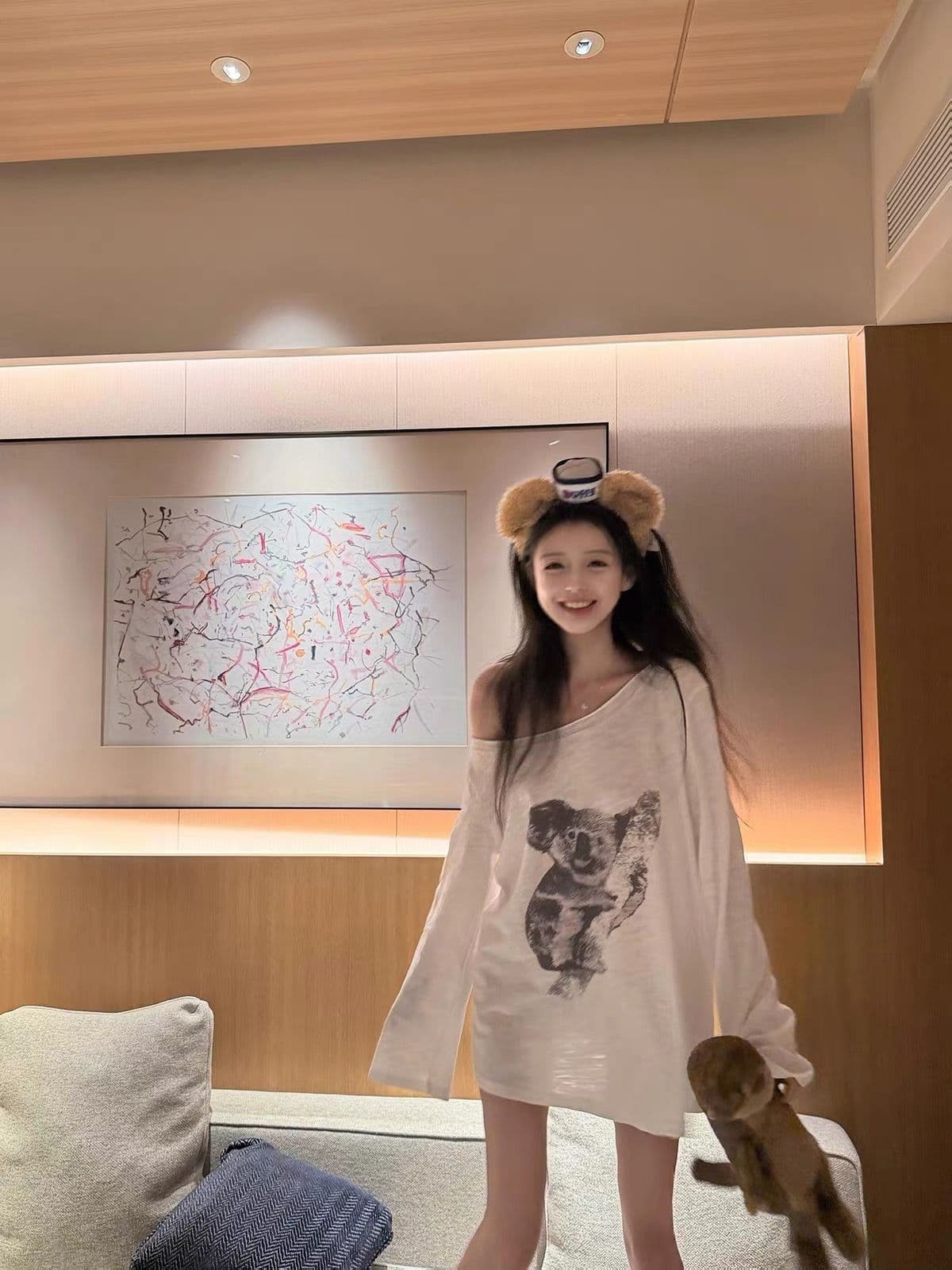 광저우 눈꽃 면 자외선 차단 블라우스 여성 이미지 4