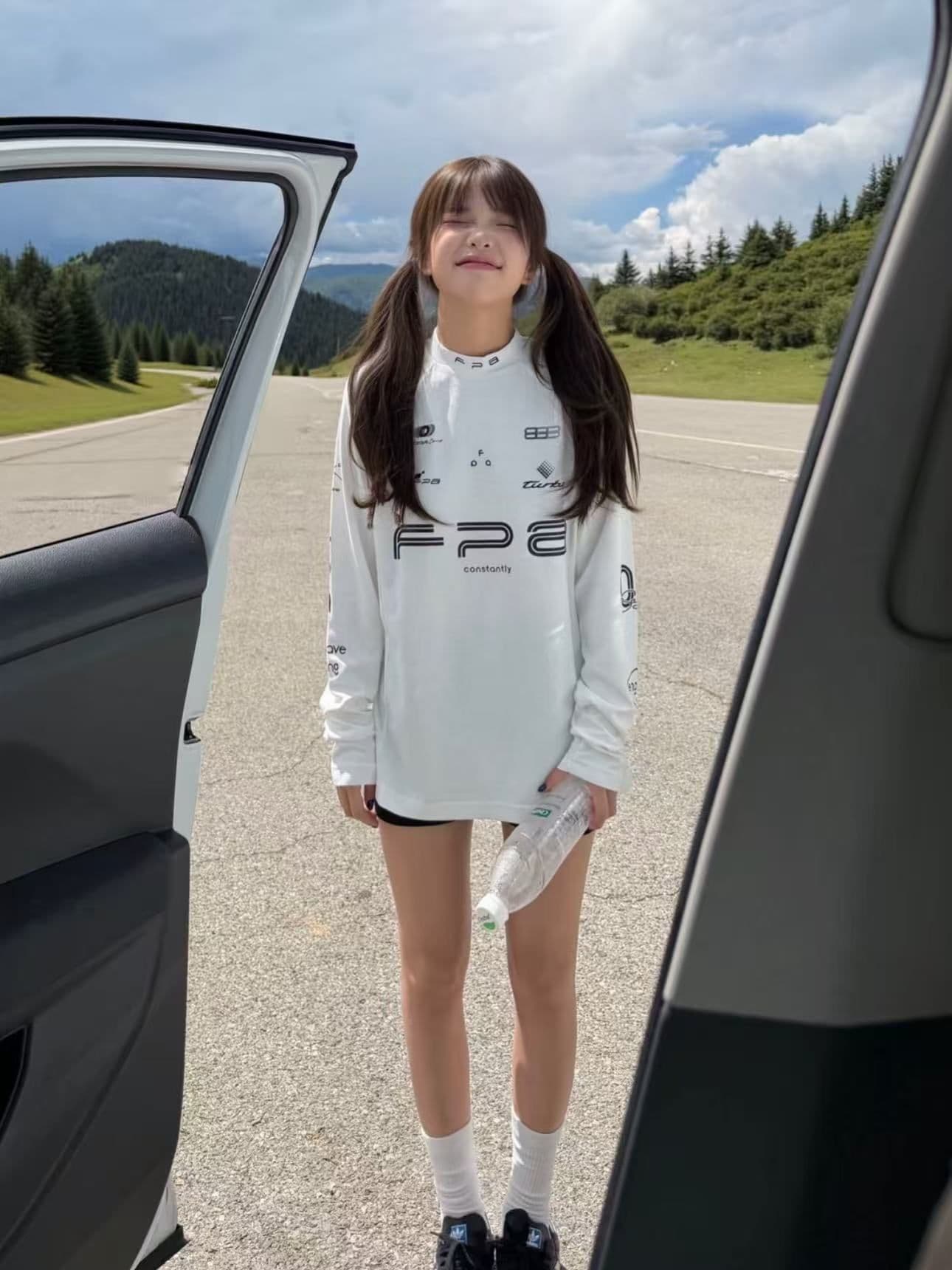 광저우 원단 긴팔 티셔츠 여성 상세 이미지 3