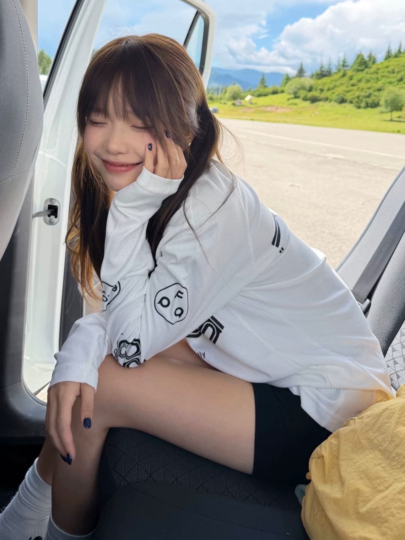 광저우 원단 긴팔 티셔츠 여성 상세 이미지 4