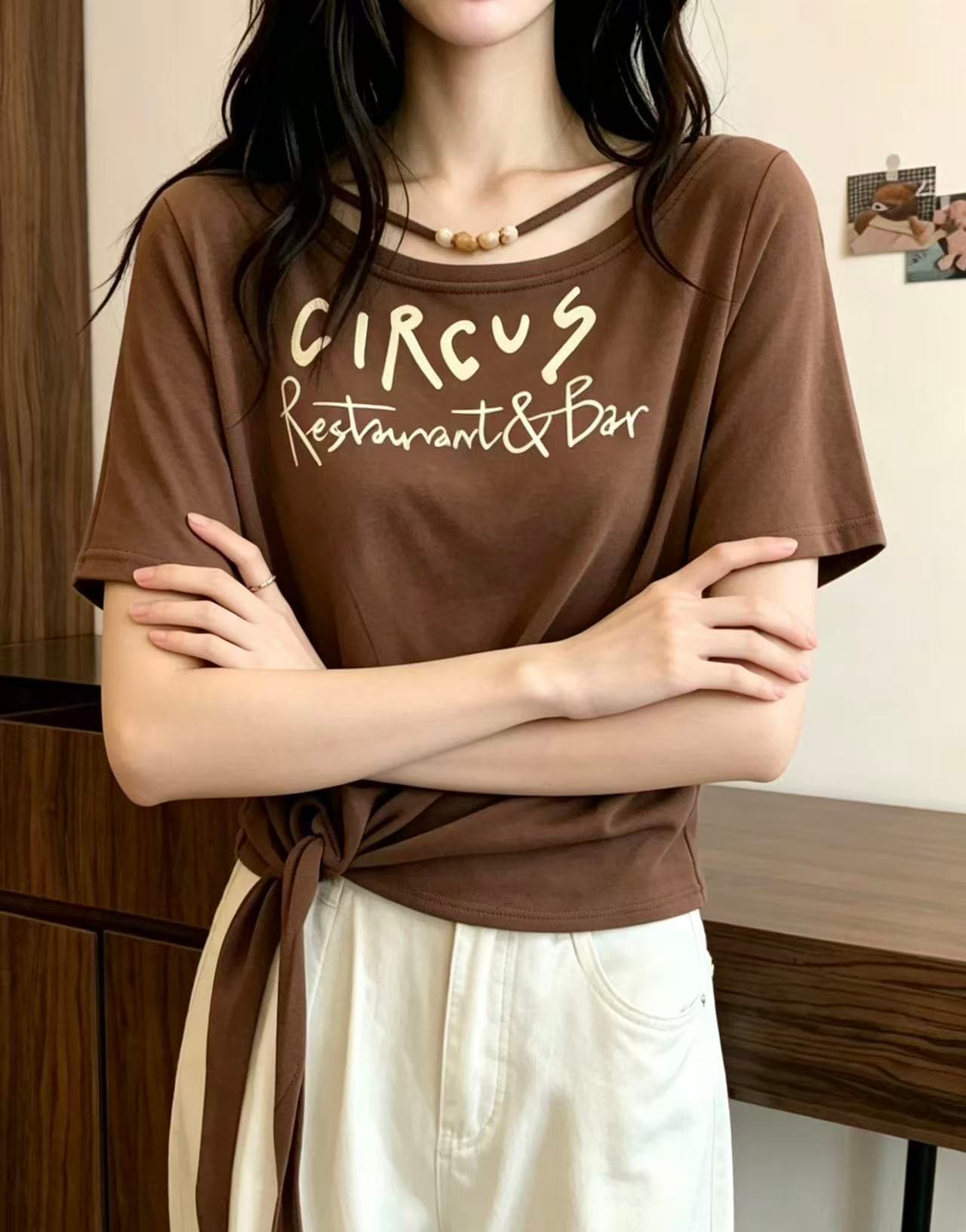 패션 한국 스타일 알파벳 프린트 반팔 티셔츠 여성 여름 빅 사이즈 지방 mm 고유 한 Chic 루즈핏 슬림해 보이는 맨위 트렌디 상세 이미지 4