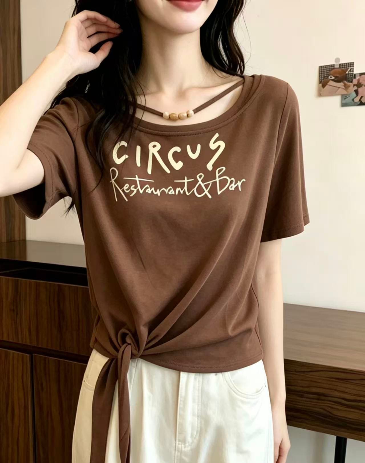 패션 한국 스타일 알파벳 프린트 반팔 티셔츠 여성 여름 빅 사이즈 지방 mm 고유 한 Chic 루즈핏 슬림해 보이는 맨위 트렌디 상세 이미지 5
