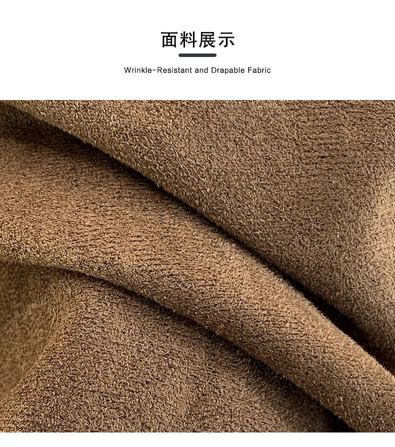 실사 가을 새로운 스웨이드 원단 조끼 여자 루즈핏 라운드 넥 외부 가져 가라. 민소매 어깨 조끼 맨위 상세 이미지 7