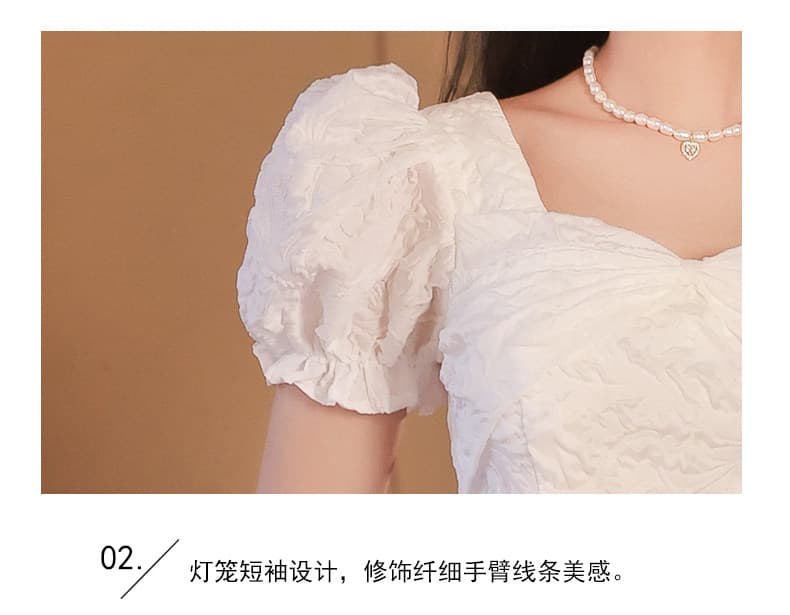 이브닝 드레스 여성 고급 센스 빛 럭셔리 작은 대중 고급 관대 한 점잖은 참여 작은 키 공부하다 잔치 화이트 드레스 상세 이미지 21