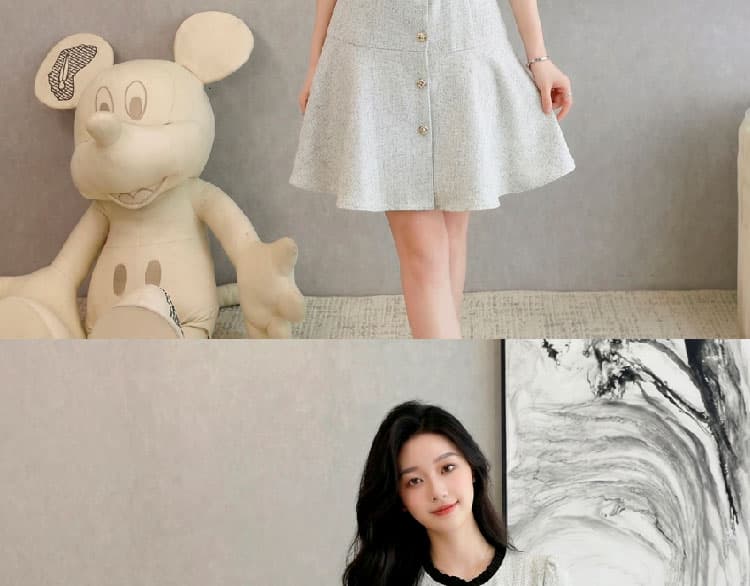 프랑스식 작은 샤넬 스타일 프릴 여성 드레스 2026 년 여름 새로운 숙녀 품격 치마 상세 이미지 13