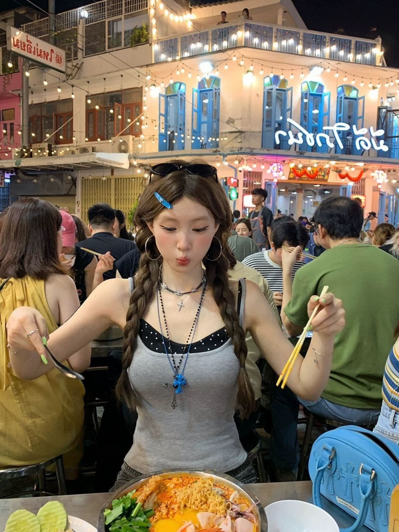 섹시함 핫걸 u 칼라 캐미솔 여름 프랑스식 순수한 욕망 몸매 가꾸기 슬림해 보이는 작은 키 외출용 맨위 상세 이미지 6