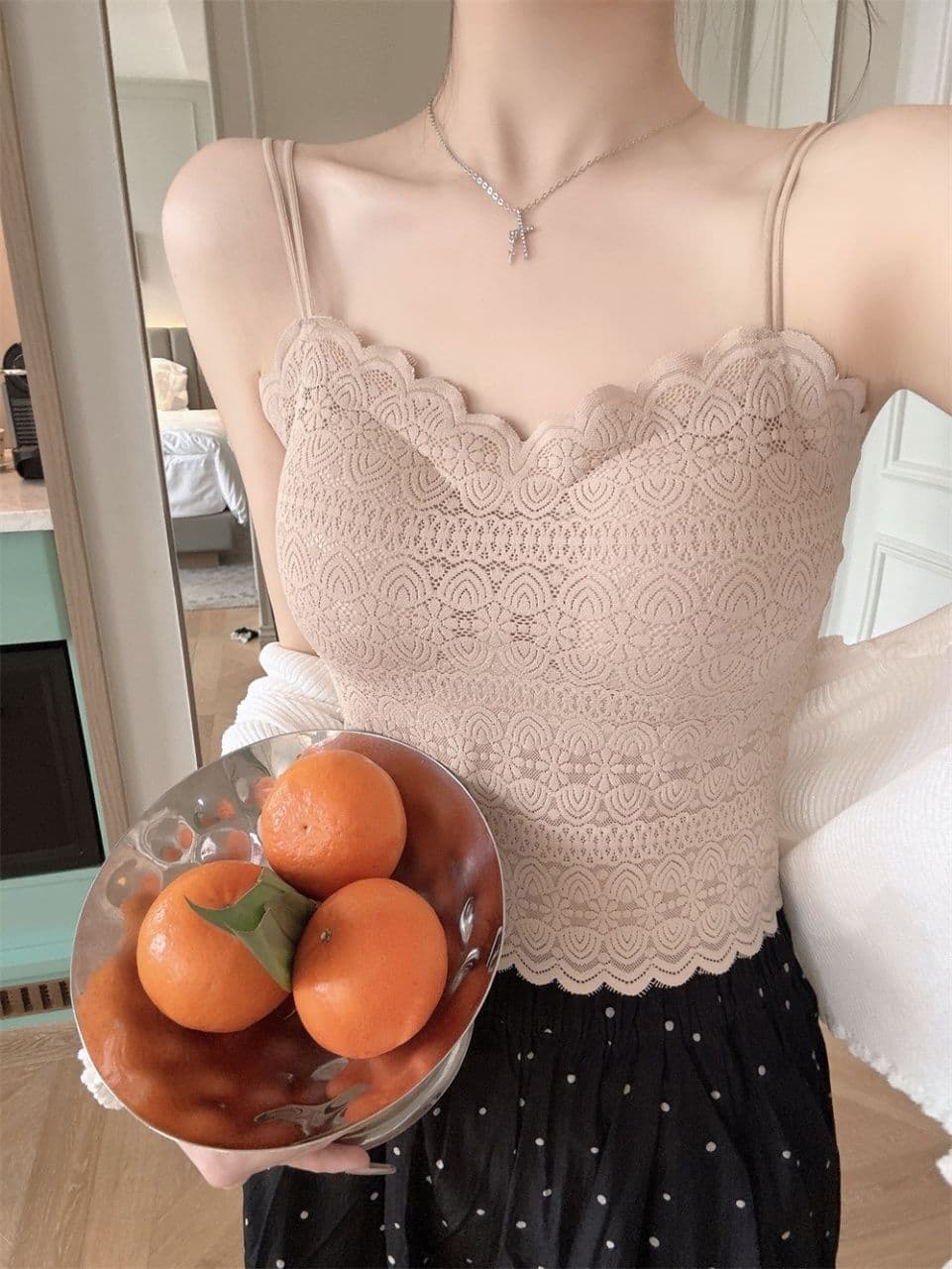 순수한 욕망 섹시함 리본 행침 목 튜브탑 조끼 여성 여름 레트로 몸매 가꾸기 포장 가슴 외출용 달콤함 인사이드 가져 가라. 작은 맨위 상세 이미지 6