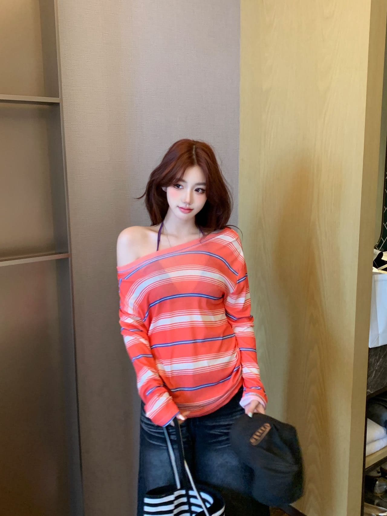 순수한 욕망 섹시함 V넥 캐미솔 여성 드레스 발레 바람 레이스 방귀 커튼 패치워크 몸매 가꾸기 슬림해 보이는 맨위 상세 이미지 20