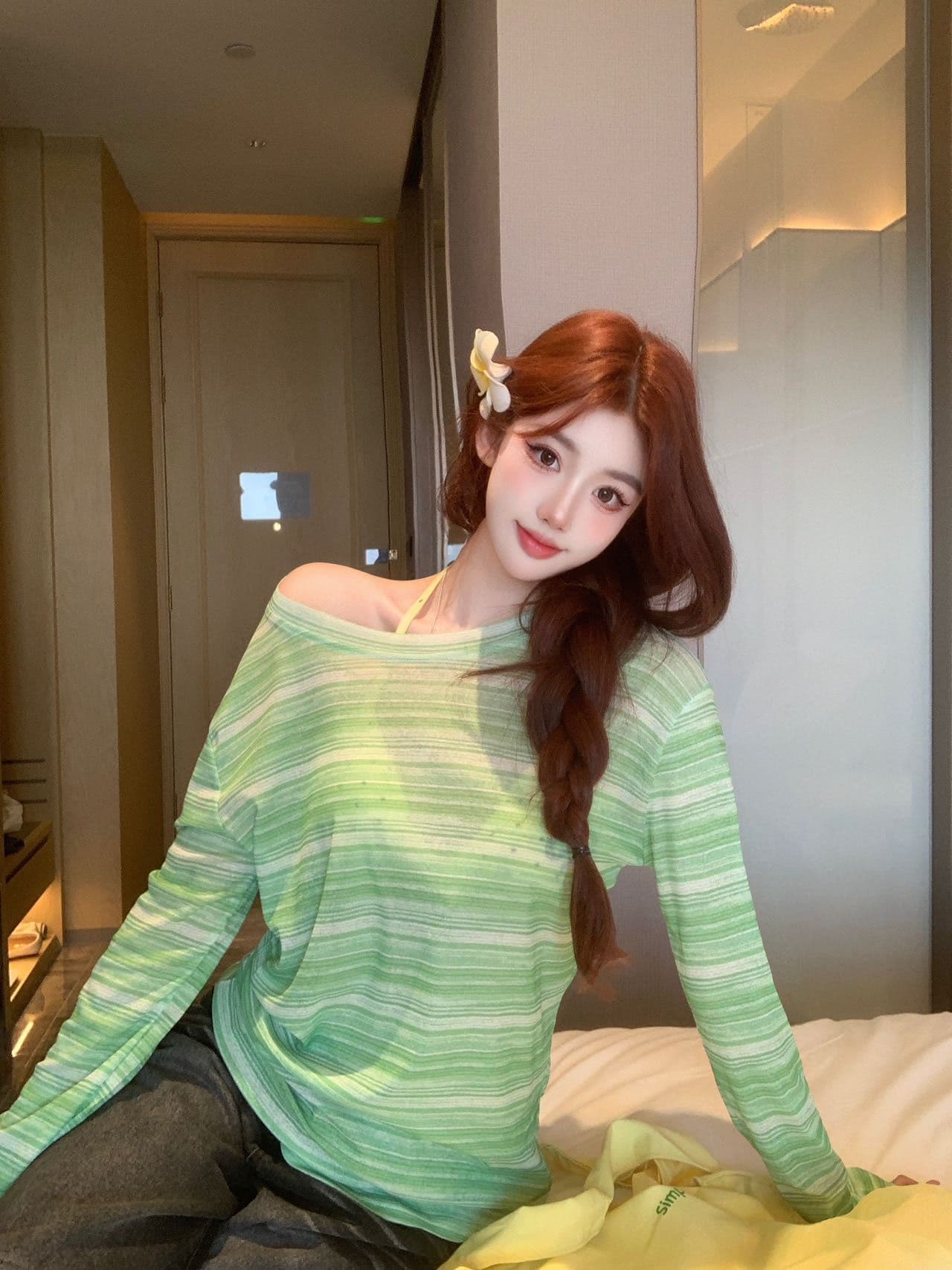 순수한 욕망 섹시함 V넥 캐미솔 여성 드레스 발레 바람 레이스 방귀 커튼 패치워크 몸매 가꾸기 슬림해 보이는 맨위 상세 이미지 21