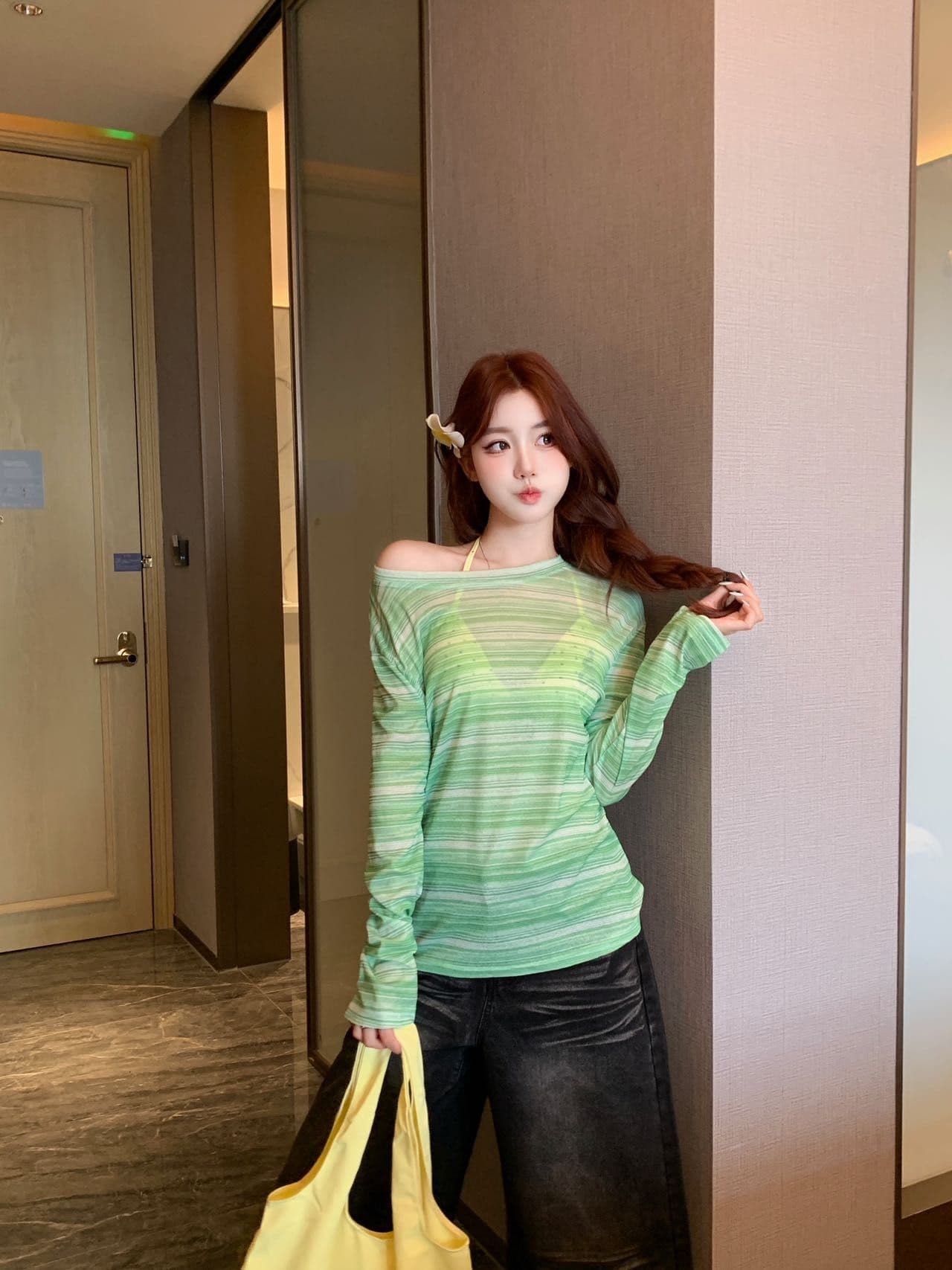 순수한 욕망 섹시함 V넥 캐미솔 여성 드레스 발레 바람 레이스 방귀 커튼 패치워크 몸매 가꾸기 슬림해 보이는 맨위 상세 이미지 22