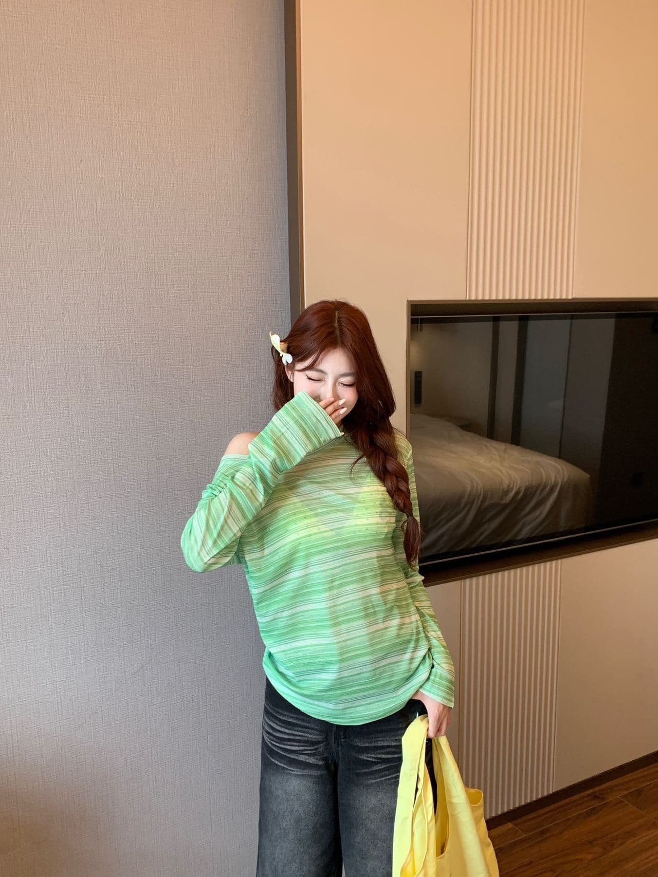 순수한 욕망 섹시함 V넥 캐미솔 여성 드레스 발레 바람 레이스 방귀 커튼 패치워크 몸매 가꾸기 슬림해 보이는 맨위 상세 이미지 23