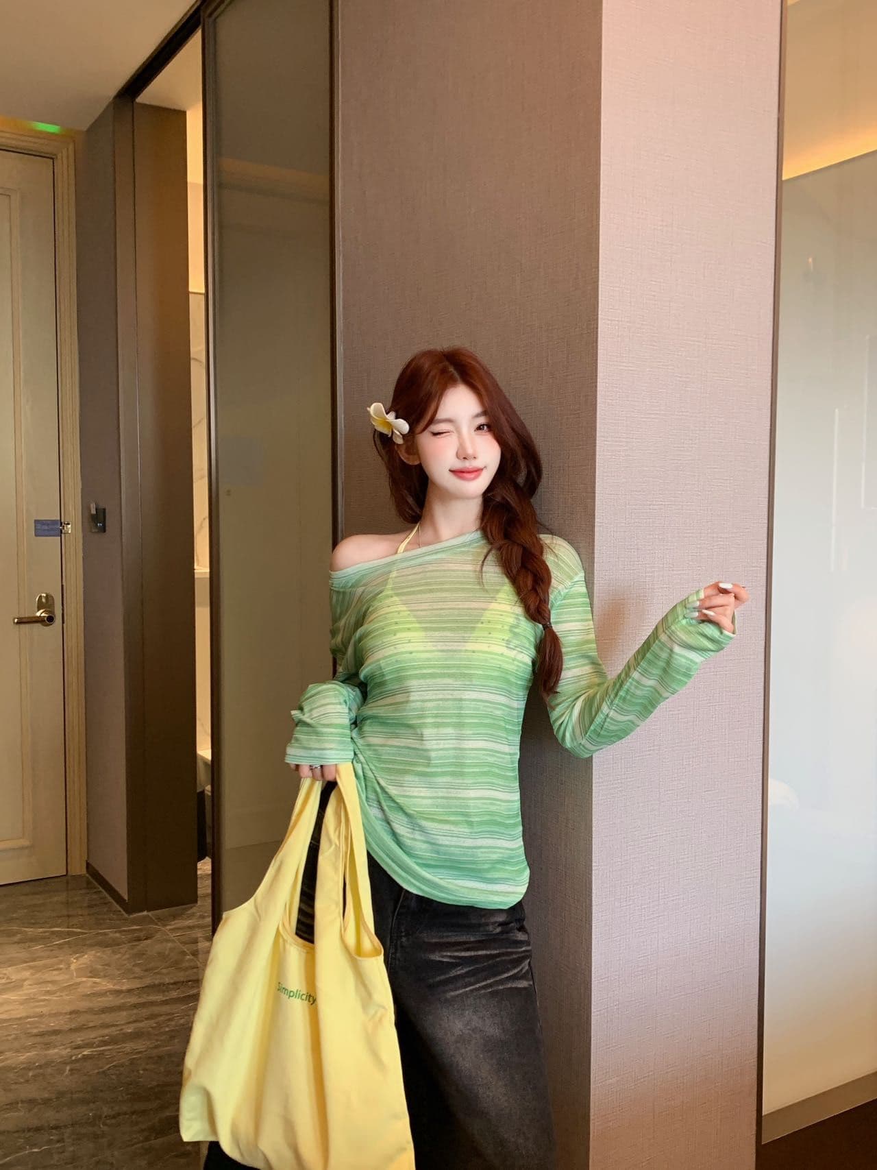 순수한 욕망 섹시함 V넥 캐미솔 여성 드레스 발레 바람 레이스 방귀 커튼 패치워크 몸매 가꾸기 슬림해 보이는 맨위 상세 이미지 24
