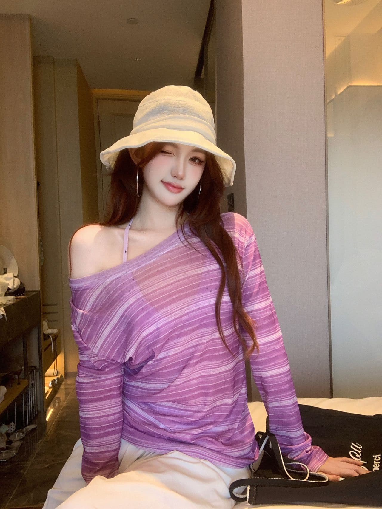 순수한 욕망 섹시함 V넥 캐미솔 여성 드레스 발레 바람 레이스 방귀 커튼 패치워크 몸매 가꾸기 슬림해 보이는 맨위 상세 이미지 27
