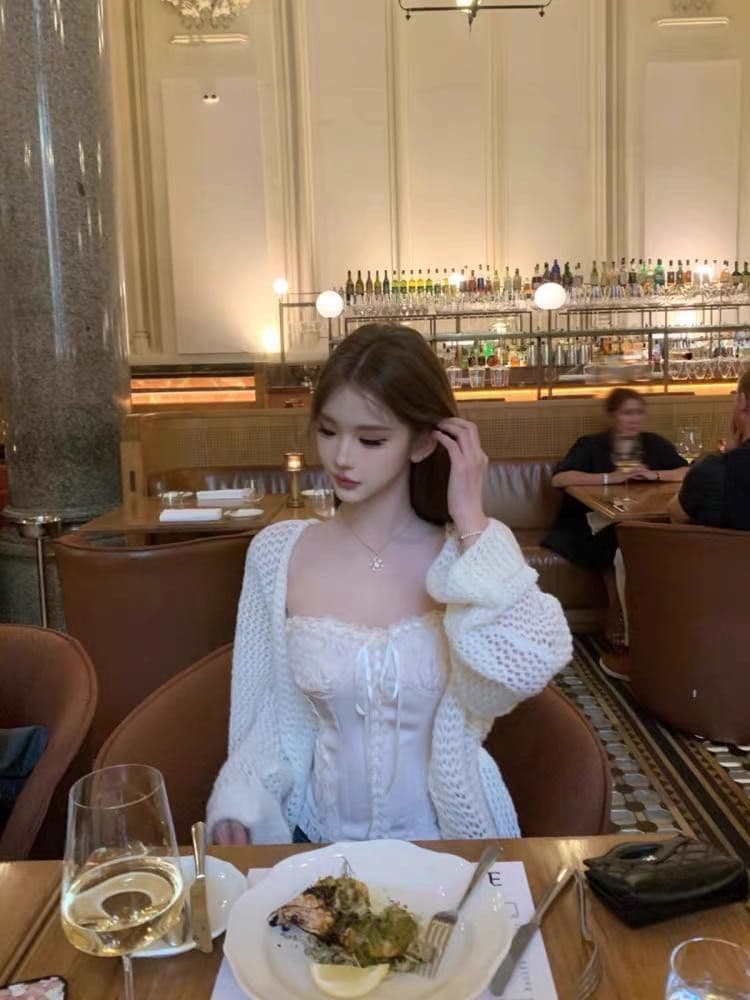달콤함 프랑스식 순수한 욕망 바람 레이스 행침 목 조끼 여성 벨트 가슴 패드 인사이드 가져 가라. 명문 여성 천 골드 센스 민소매 튜브탑 맨위 상세 이미지 26