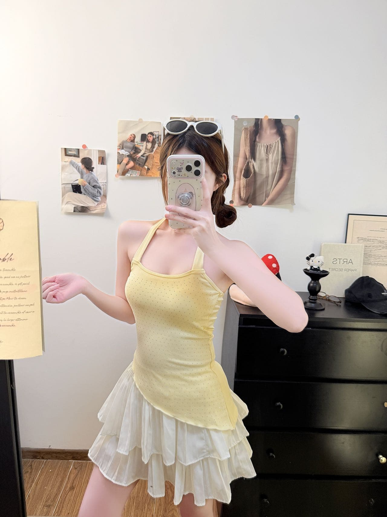 순수한 욕망 분위기 센스 몸매 가꾸기 불규칙 핫픽스 행침 목 슬립 상세 이미지 13
