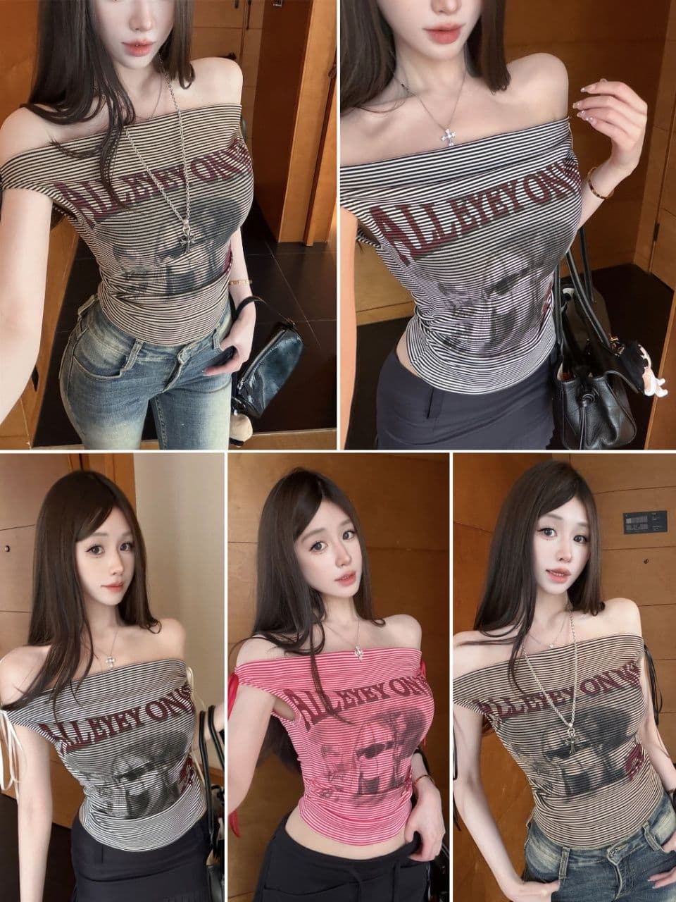 핫걸 착용 가져 가라. 프린트 조끼 슬립 티셔츠 여성 여름 몸매 가꾸기 슬림해 보이는 섹시함 순수한 욕망 표지 고기 벨트 가슴 패드 의류 상세 이미지 1