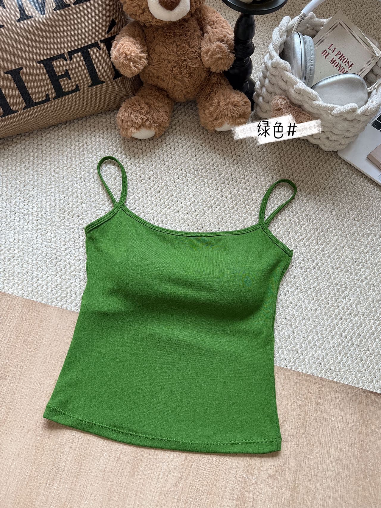 슬립 분위기 센스 화이트 여름 투명 플랫 칼라 캐미솔 상세 이미지 31