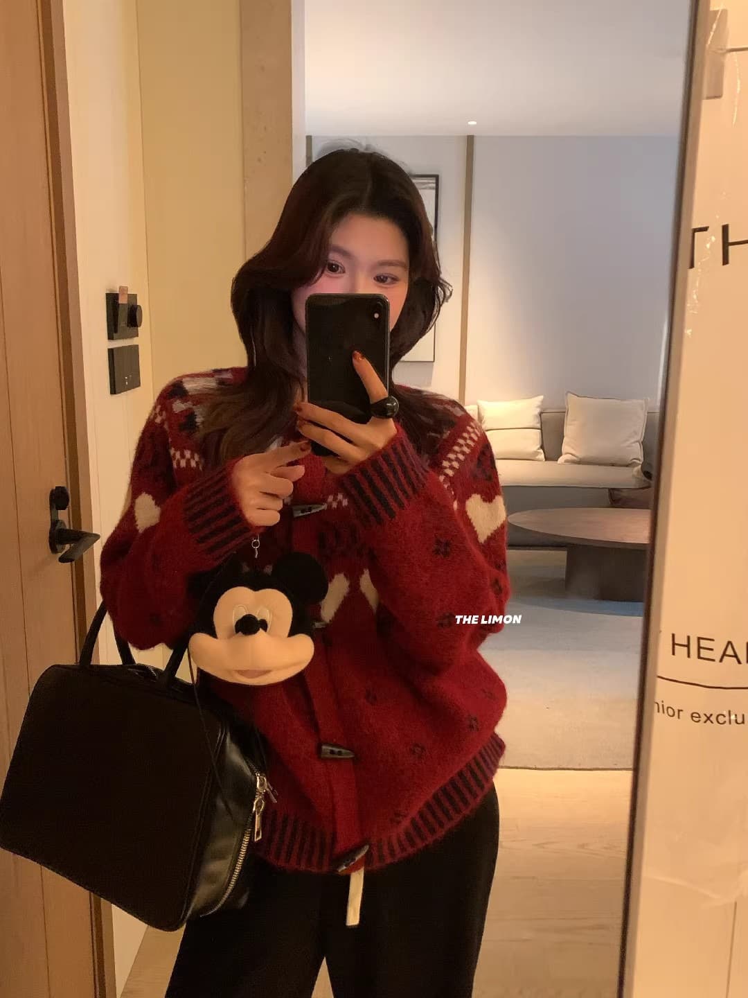 한 부서 무거운 작업 공정한 섬 소뿔 버클 스웨터 오픈 가디건 여성 슈퍼 잘 생긴 루즈핏 외국 가스 다용도 니트 재킷 맨위 상세 이미지 6