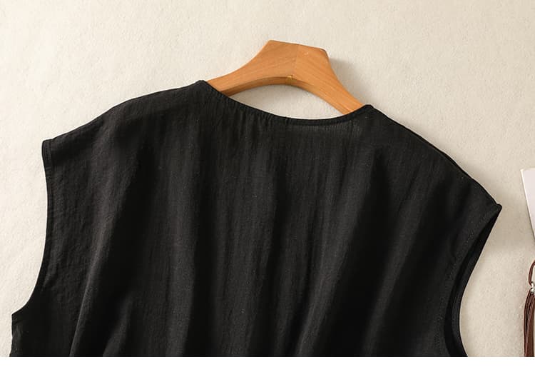실사 면 린넨 작은 셔츠 여성 여름 새로운 센 부서 바람 여름 싱글 줄 버튼 디자인 센스 루즈핏 캐주얼 여성 셔츠 상세 이미지 48