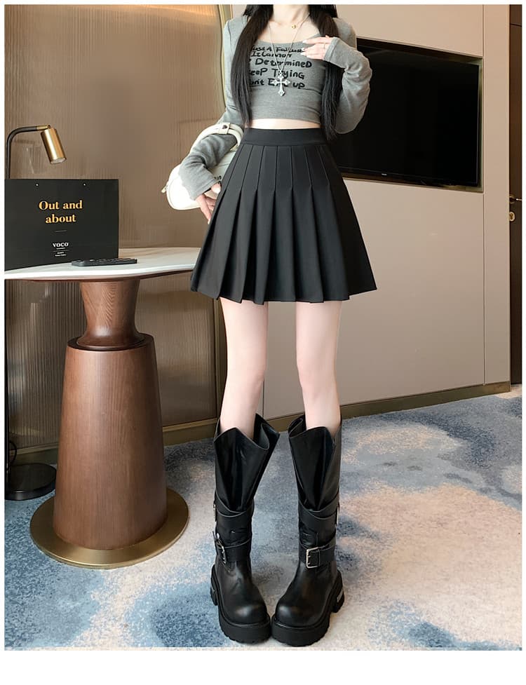실사 2025 이른 가을 한 마디 플리츠 스커트 업그레이드 주머니 미니 스커트 jk 반신 스커트 상세 이미지 38