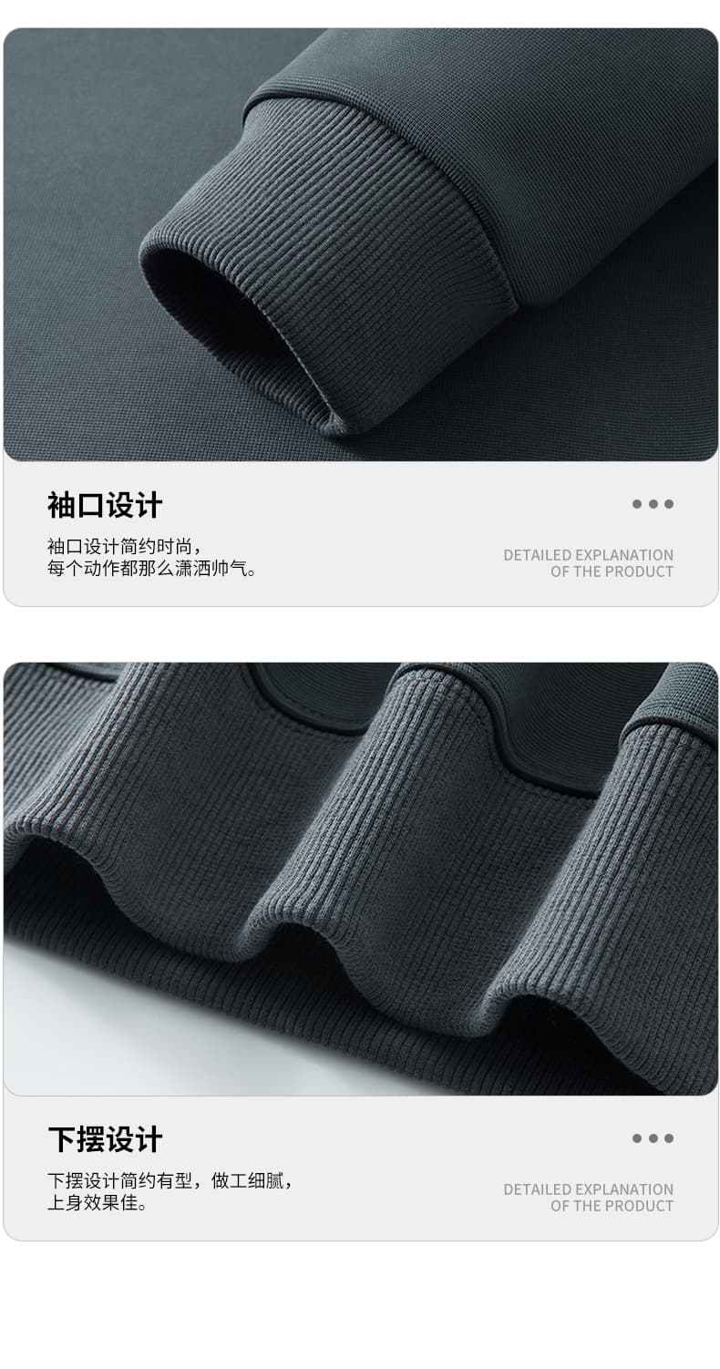 실사 헨리 칼라 후드티 남성 가을 2025 새로운 루즈핏 조수 브랜드 캐주얼 긴팔 기본 셔츠 상세 이미지 17