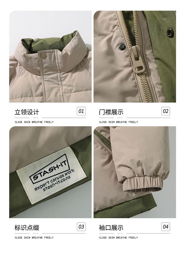 아메리칸 레트로 다운 재킷 남자 겨울 새로운 남성 보온 90 플러시 다운 재킷 캐주얼 다용도 잘 생긴 재킷 상세 이미지 6