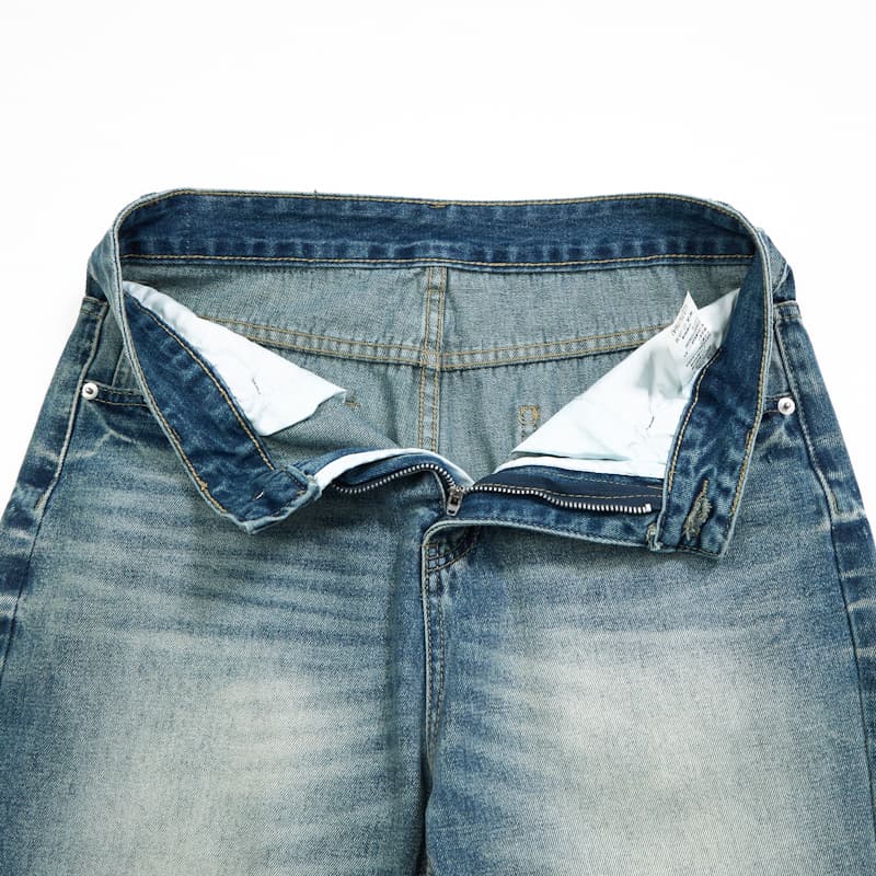 아메리칸 레트로 작은 대중 디자인 센스 부츠컷 청바지 남녀 스트레이트 cleanfit 슬림해 보이는 캐주얼 커플 바지 이미지 4