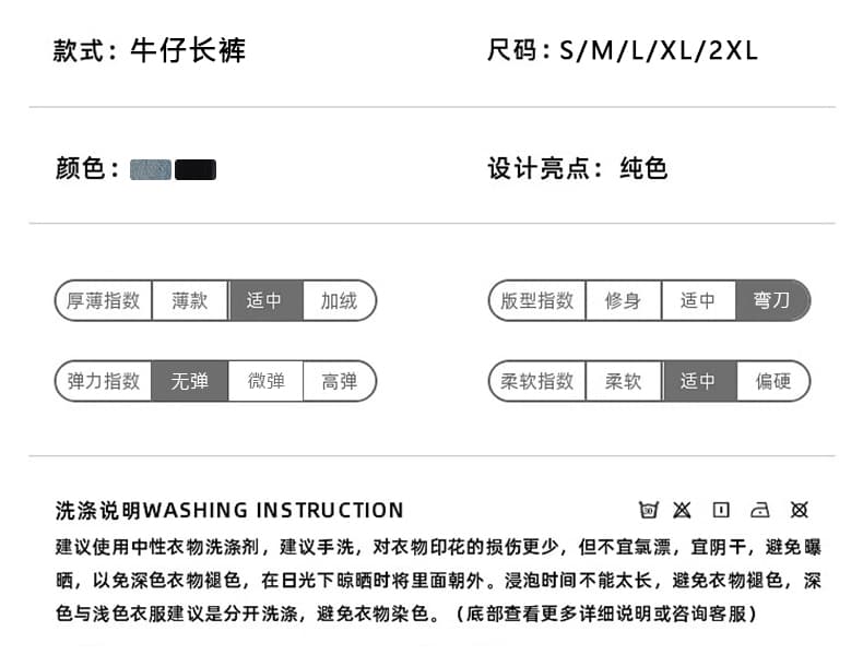 아메리칸 고양이 반드시 워싱 기타 주머니 워크웨어 청바지 남녀 루즈핏 스트레이트 조수 브랜드 캐주얼 넓은 다리 바닥 청소 바지 상세 이미지 3