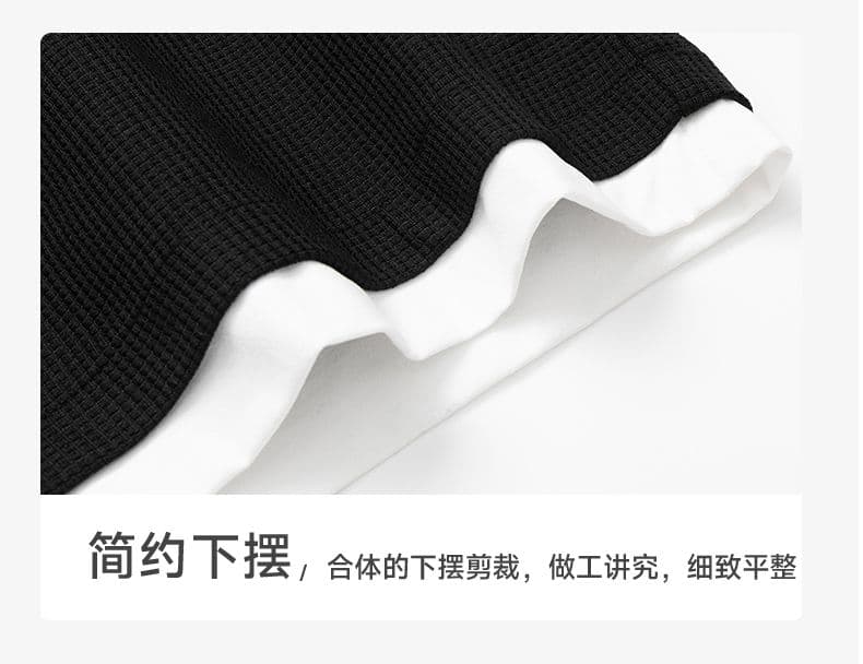 여름 새로운 반팔 POLO 셔츠 남자 후아 남편 그리드 페이크 레이어드 폴로 칼라 반팔 셔츠 칼라 무거운 루즈핏 티셔츠 상세 이미지 15