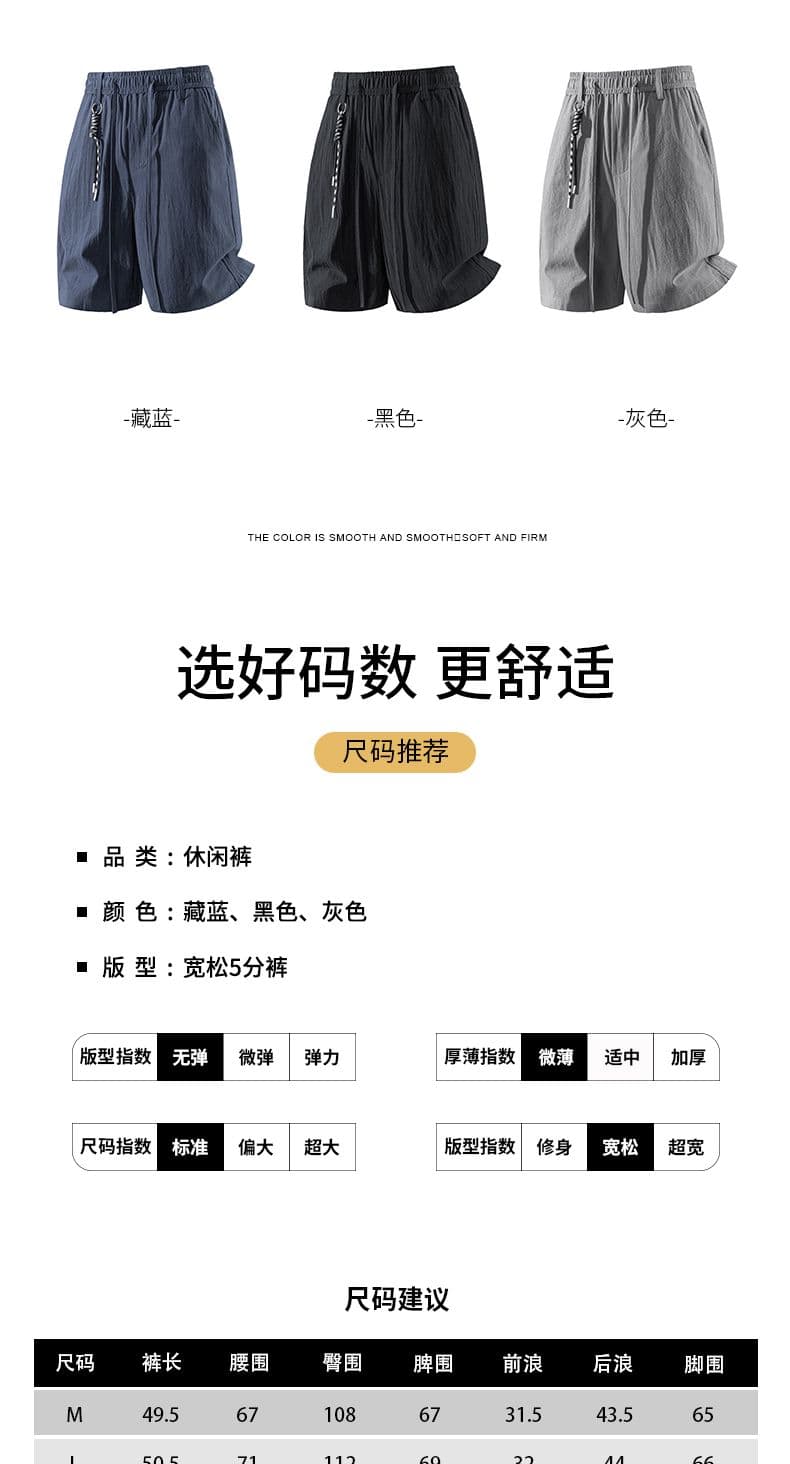 실사 2026 여름 얇은 스타일 워크웨어 오부 바지 남자 조수 브랜드 캐주얼 아메리칸 레트로 순면 통기성 반바지 남자 상세 이미지 5