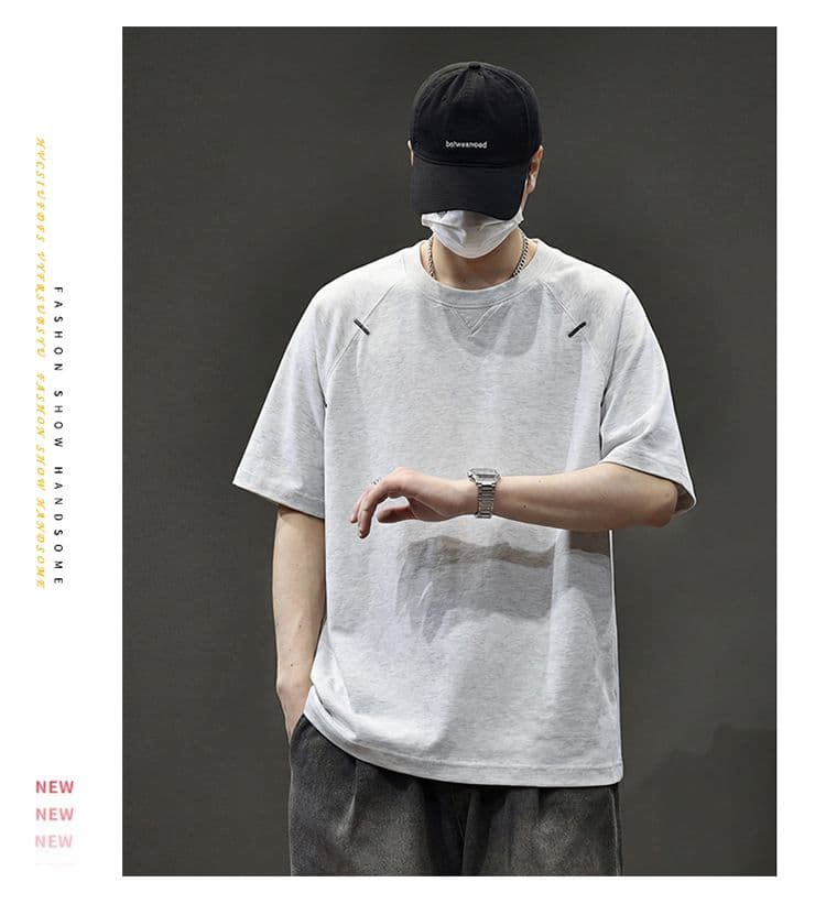 실사 2026 여름 새로운 조수 브랜드 모달 젤리 면 차가운 센스 통기성 7a 항균 캐주얼 반팔 티셔츠 남자 상세 이미지 16