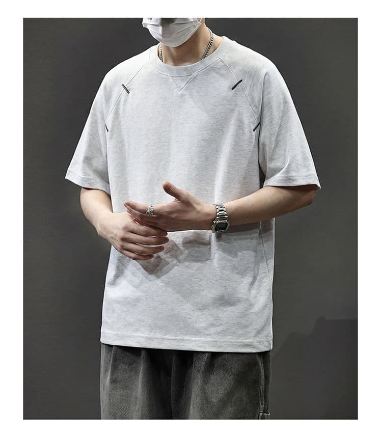 실사 2026 여름 새로운 조수 브랜드 모달 젤리 면 차가운 센스 통기성 7a 항균 캐주얼 반팔 티셔츠 남자 상세 이미지 18