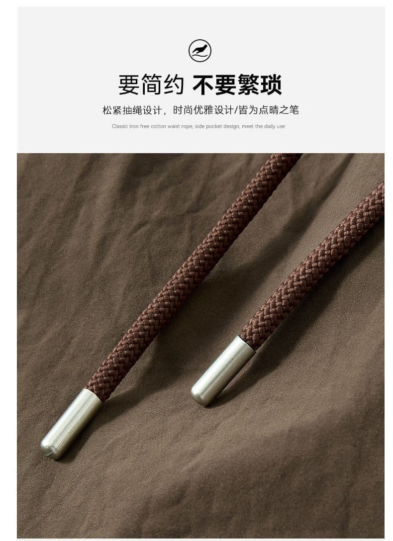 실사 여름 새로운 아메리칸 조수 브랜드 빅 포켓 펌프 로프 워크웨어 반바지 남자 얼음 실크 속도 건조한 산계 오부 바지 상세 이미지 11