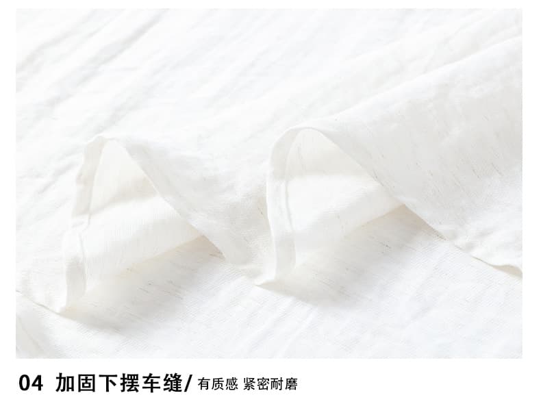실사 여름 새로운 스탠드 칼라 아마 오래된 돈 바람 반팔 POLO 셔츠 하프 단추 디자인 주머니 루즈핏 티셔츠 상세 이미지 14