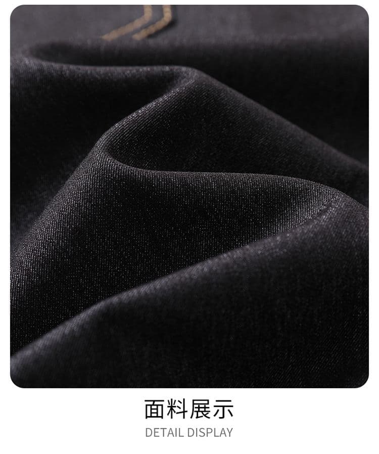 실사 여름 새로운 도루 센스 원본 암소 오부 바지 단 닝 전체 밴딩 데님 스트레이트 루즈핏 캐주얼 반바지 남자 상세 이미지 18