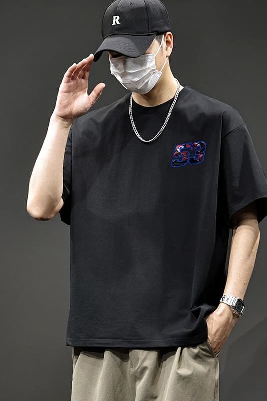 실사 2026 새로운 새로운 순면 다용도 미니멀리즘 반팔 티셔츠 남자 루즈핏 편안함 통기성 티셔츠 이미지 6