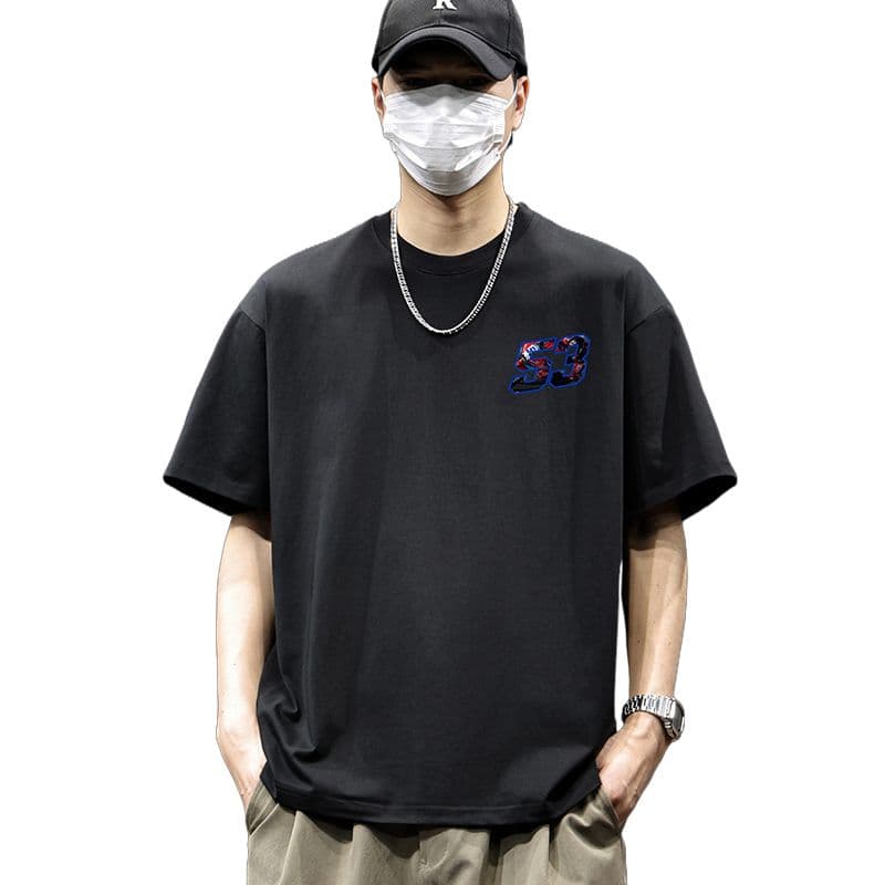 실사 2026 새로운 새로운 순면 다용도 미니멀리즘 반팔 티셔츠 남자 루즈핏 편안함 통기성 티셔츠 이미지 5
