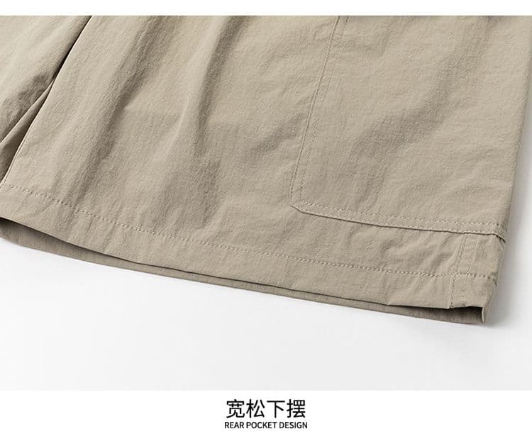 실사 여름 새로운 아메리칸 운동 속도 건조한 캐주얼 반바지 남자 루즈핏 질감 센스 스트레이트 오부 바지 상세 이미지 14