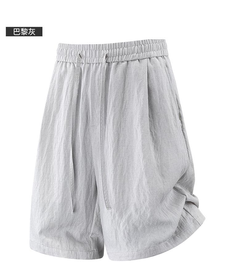 실사 여름 얇은 스타일 라이 경기 서울 아마 반바지 남성 새로운 편안함 스트레이트 질감 센스 5 점 반바지 상세 이미지 7