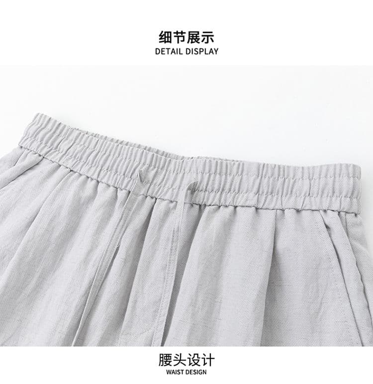 실사 여름 얇은 스타일 라이 경기 서울 아마 반바지 남성 새로운 편안함 스트레이트 질감 센스 5 점 반바지 상세 이미지 13