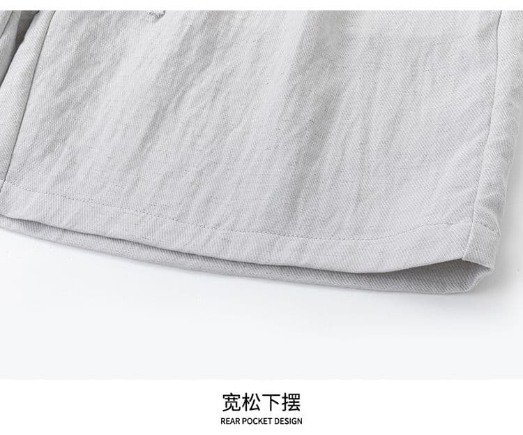 실사 여름 얇은 스타일 라이 경기 서울 아마 반바지 남성 새로운 편안함 스트레이트 질감 센스 5 점 반바지 상세 이미지 15